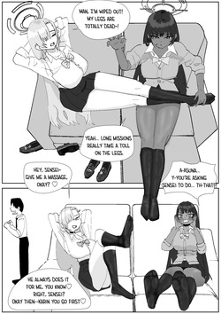 Karin &amp; Asuna Masochist’s Cum Squeezed by Stinky Feet