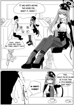 Haruna's Secret Pantyhose job at the Cafe