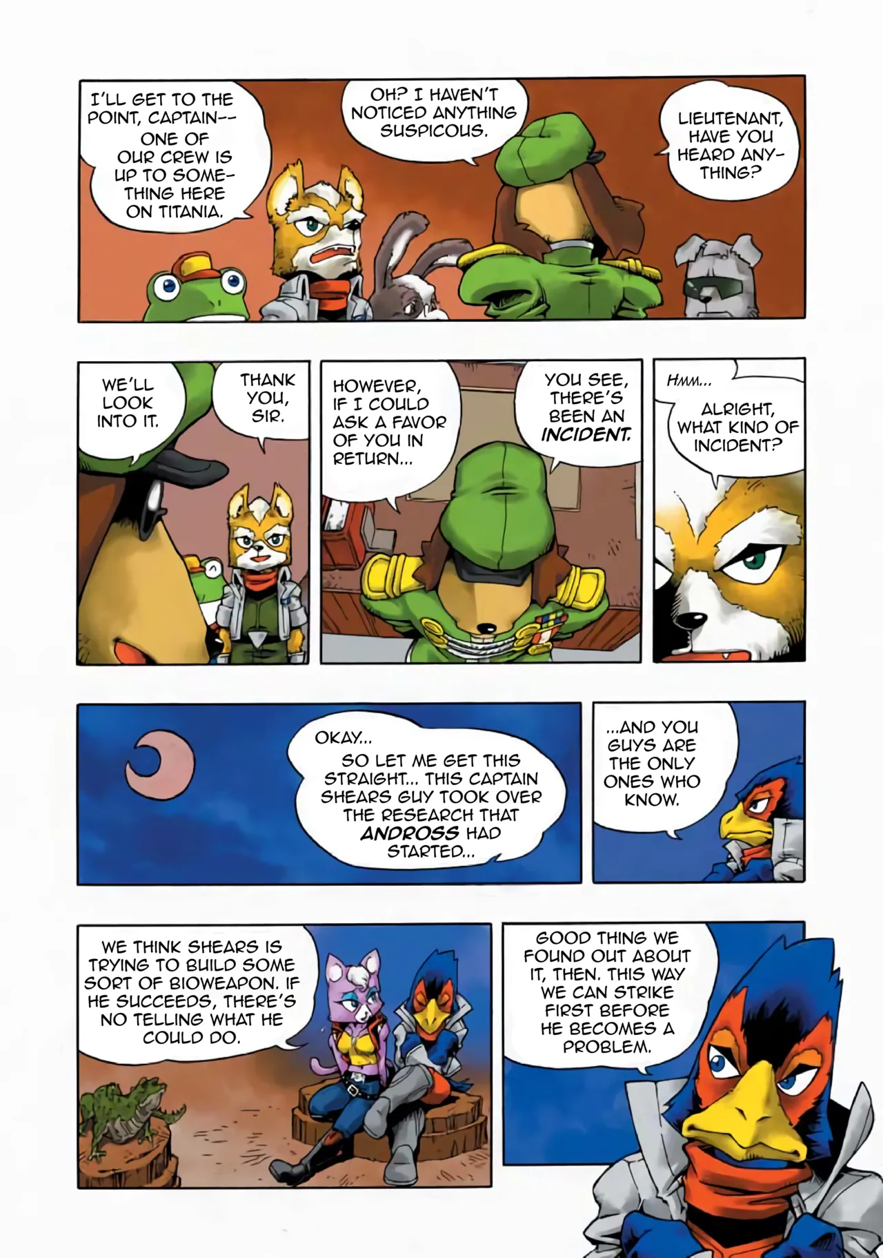 Star Fox: Farewell, Beloved Falco page 10 full