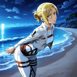 Annie Leonhart From Attack On Titan - Tentacles Opening