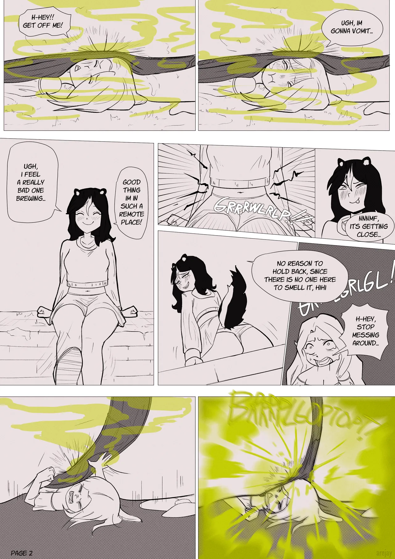 Skunkgirl farting on woodland fairy page 2 full