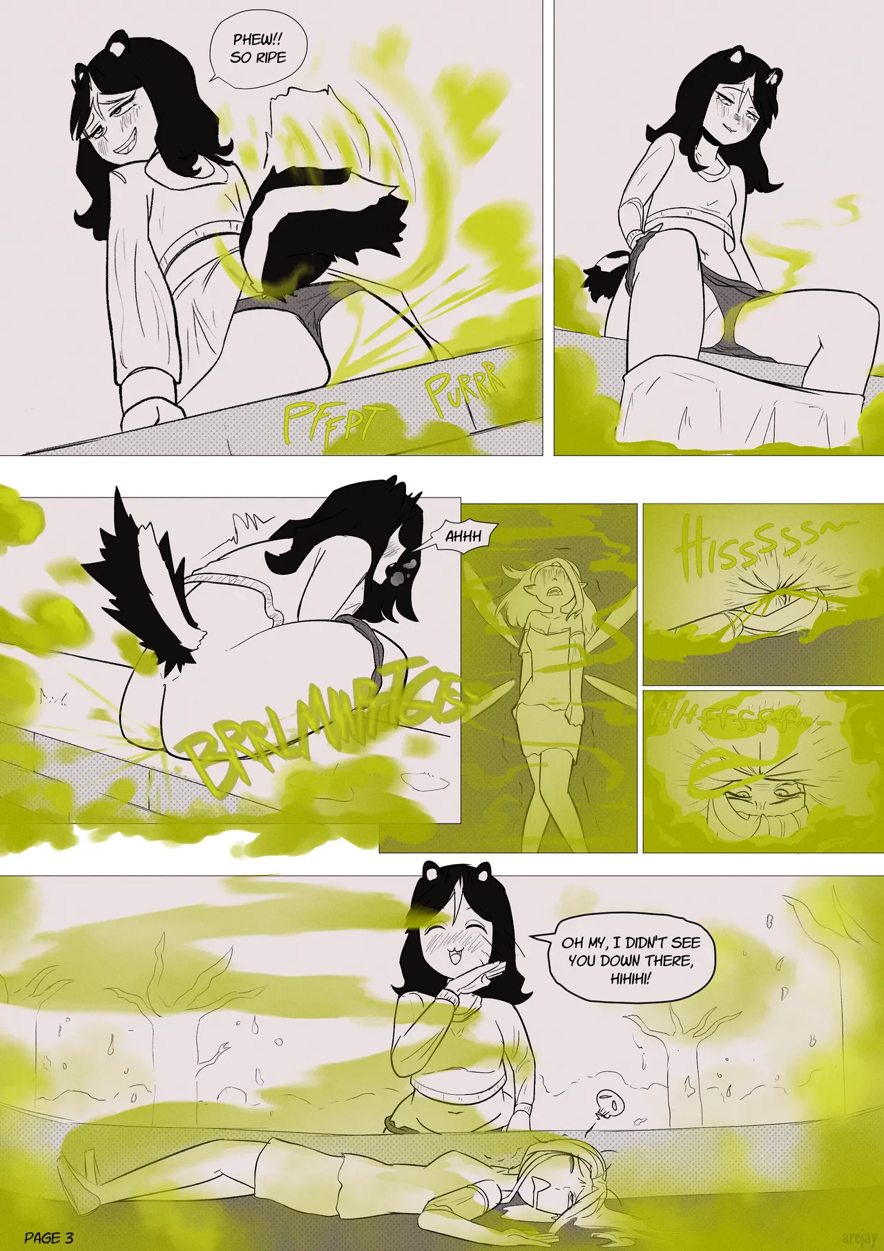 Skunkgirl farting on woodland fairy page 3 full