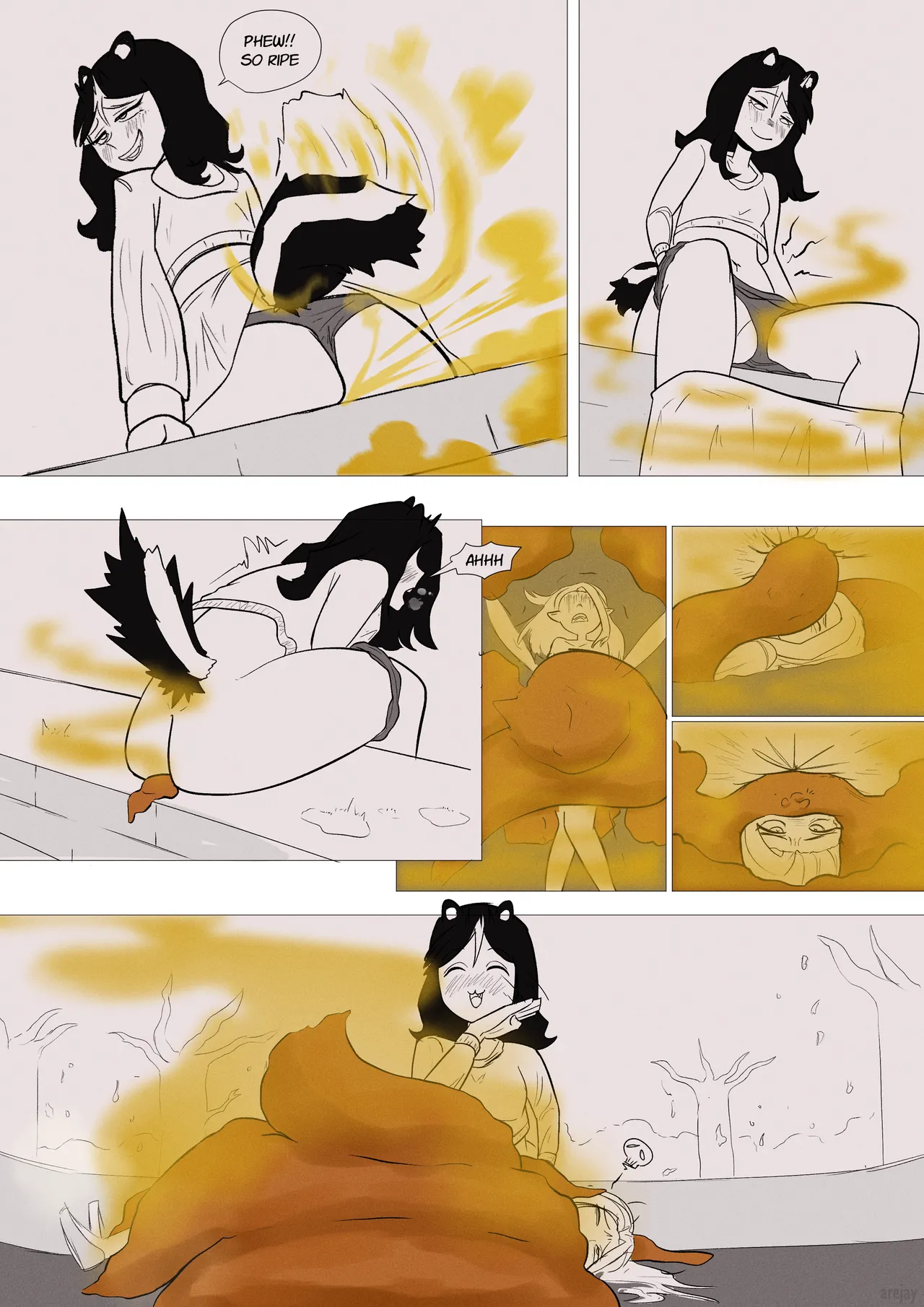 Skunkgirl farting on woodland fairy page 4 full