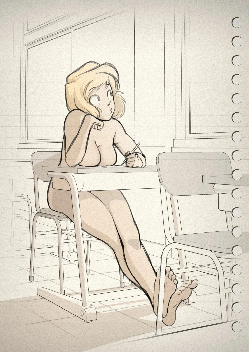 Cleo Sketchbook + Monthly Doodles page 8 full