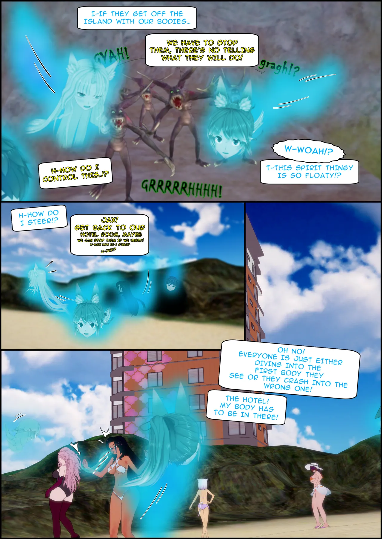 Spooky island swapping! page 4 full