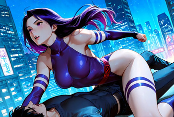 Psylocke vs Shuma Gorath cover