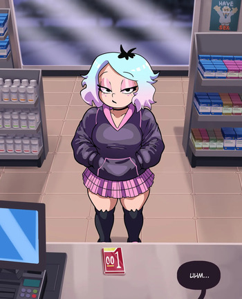 Emberlynn Pinkle tries to buy some condoms cover