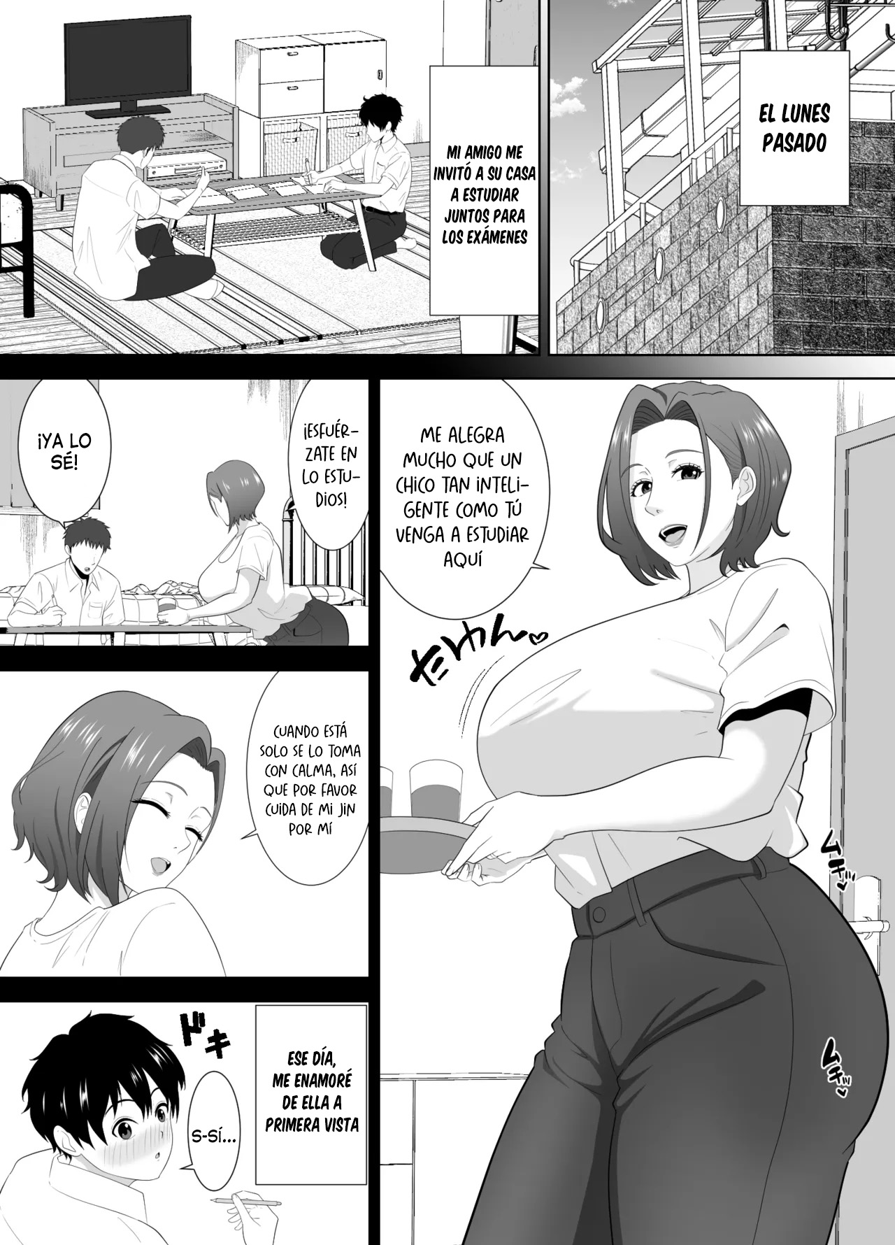 Muchimuchi Tomohaha no Shitagi de Tatteru no o Mirareta Boku no Matsuro ga Yabasugiru | El desenlace que me esperaba después de que me vieran excitado con la ropa interior de la madre de mi amigo fue una locura page 6 full