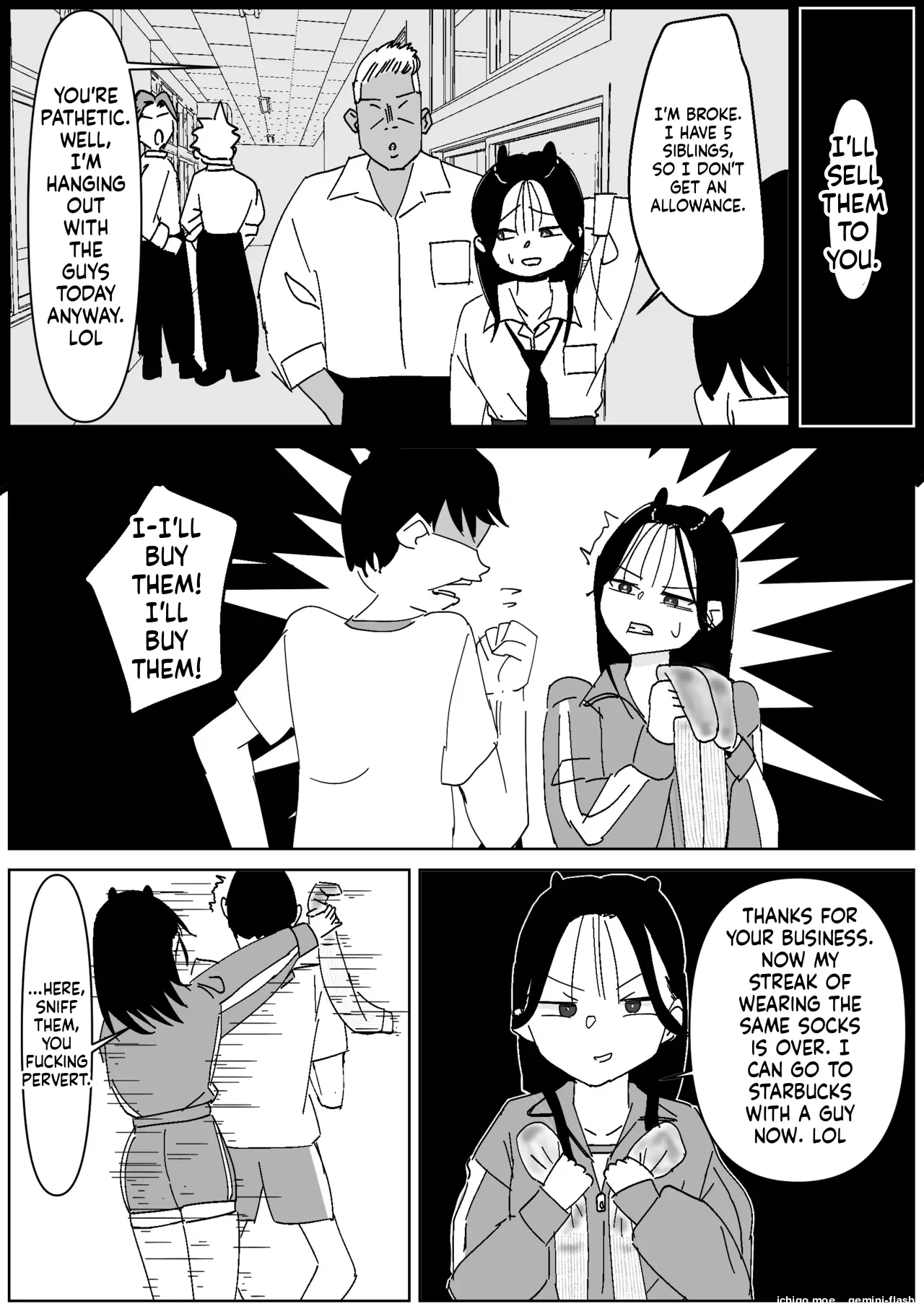 Classmate's Stinky "3-Day-Worn" Socks Attack page 5 full