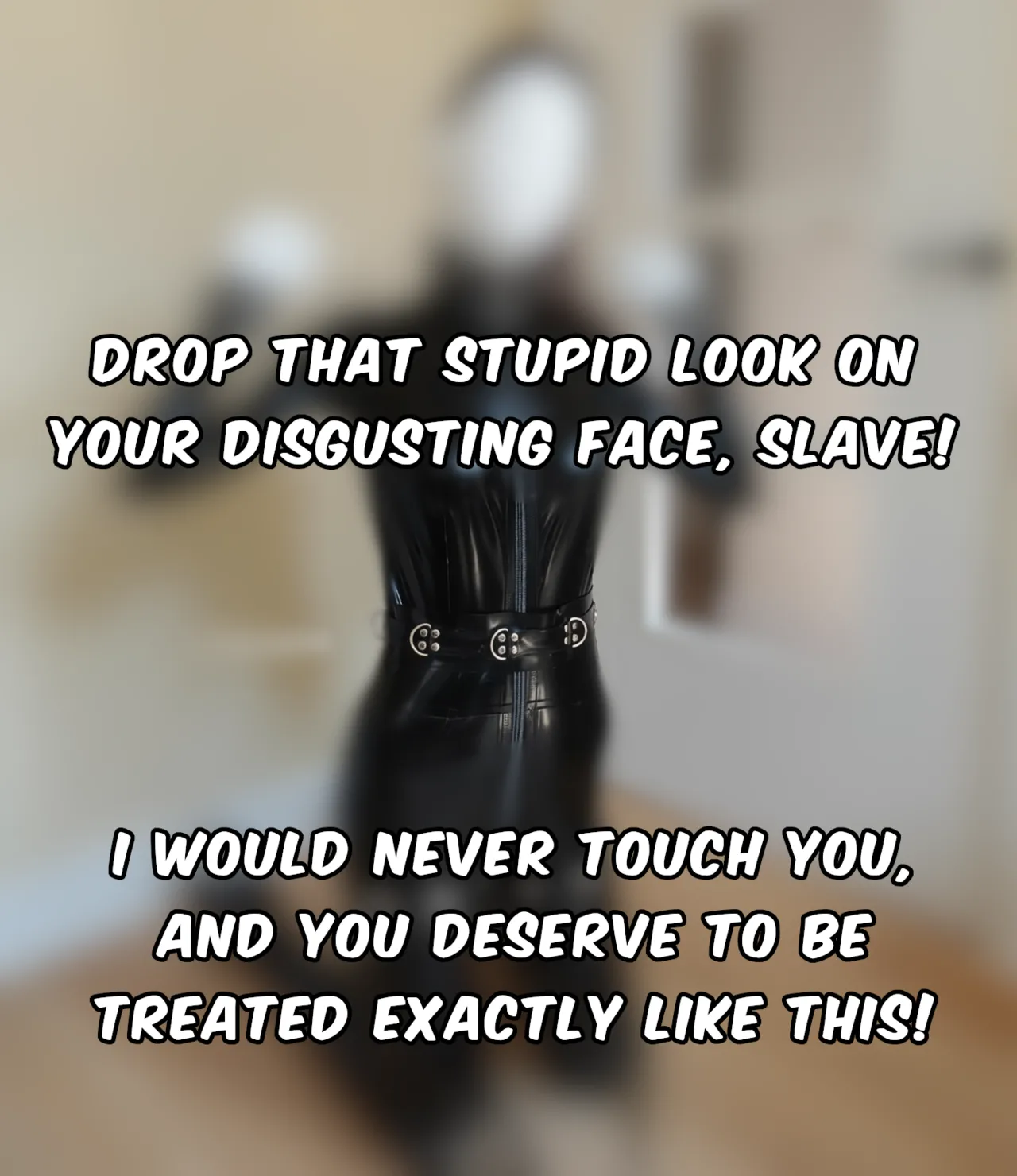 Mannequin goddesses were still too much for your pathetic brain, but thanks to a new betachip update, your mistress can now combine styles. Say hello to blurred mannequins! page 5 full