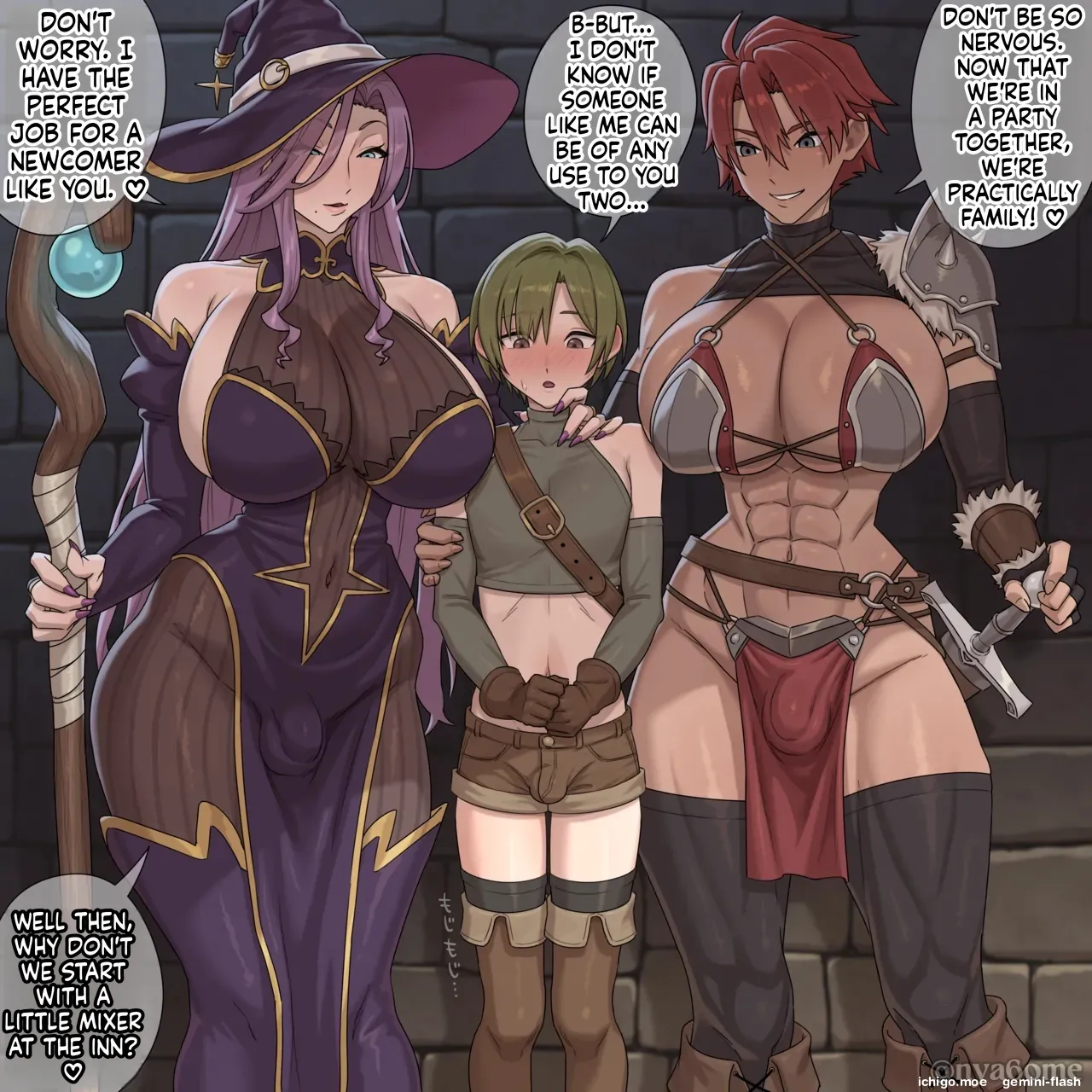 Rookie Adventurer Boy Becomes a Fleshlight for Futanari Adventurers page 1 full
