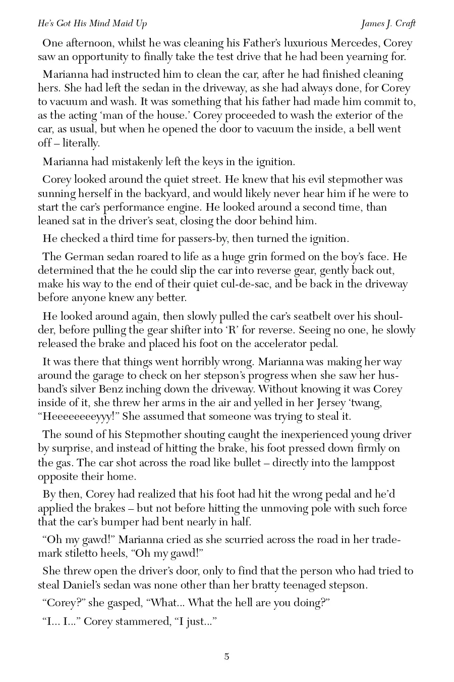 He's Got His Mind Maid Up James J. Craft page 7 full