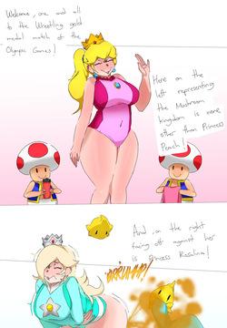 Rosalina Overwhelming Peach with her Gassy Wrestling