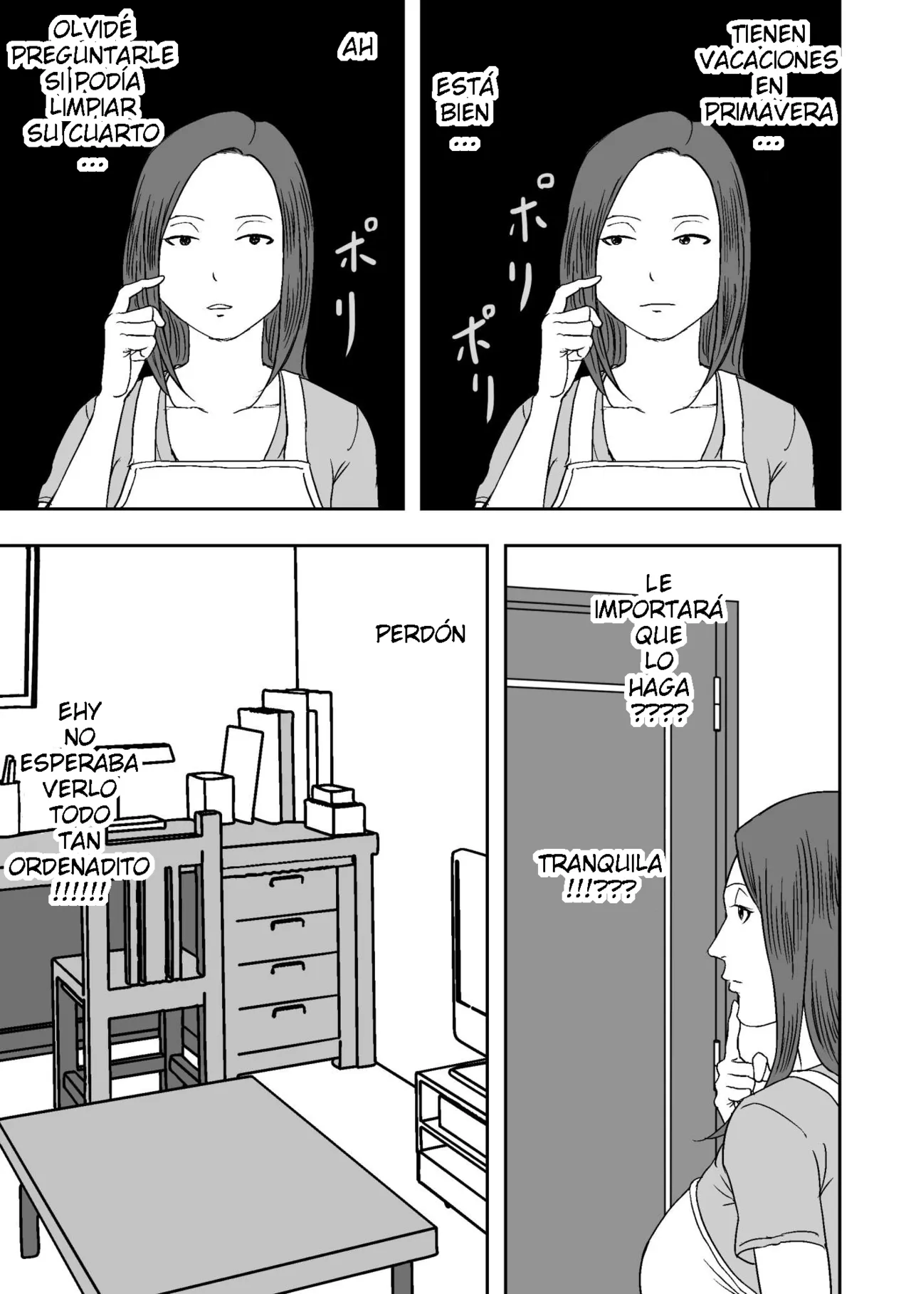 DoujinHaruga - Muchimuchina Obasan ga Sasotte Kitanode Fudeoroshi Sarete Mita ESP page 9 full