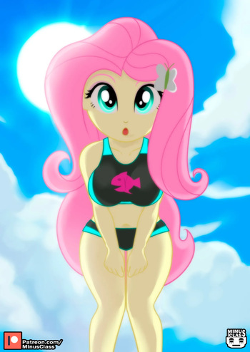 fluttershy by artist:minusclass cover