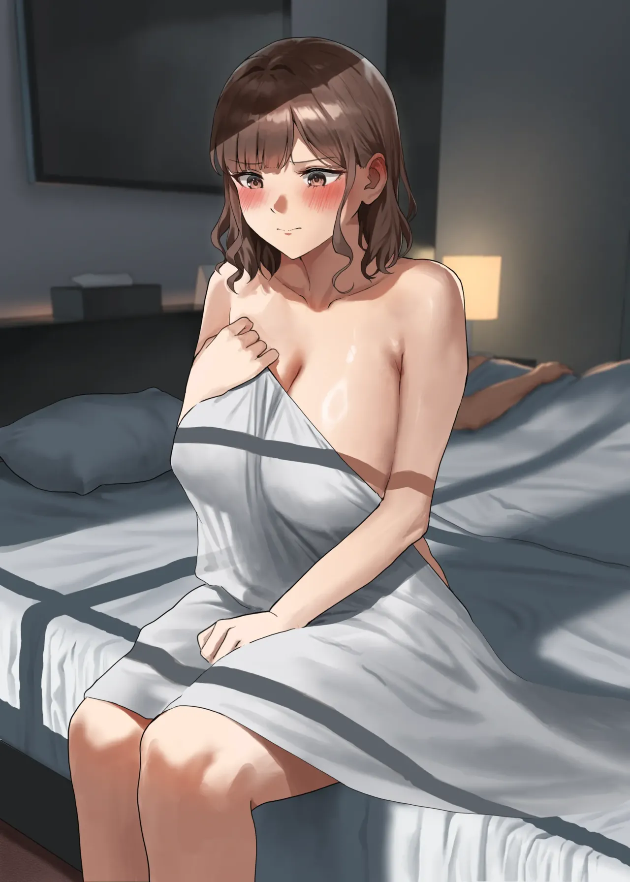 Ichiya Aketa Asa, Asadachi o Fella de Sukkiri Sasete Kureru Suiei-bu Komon no Sensei | The Morning After, My Swimming Club Coach Gives Me a Blowjob to Relieve My Morning Wood page 1 full
