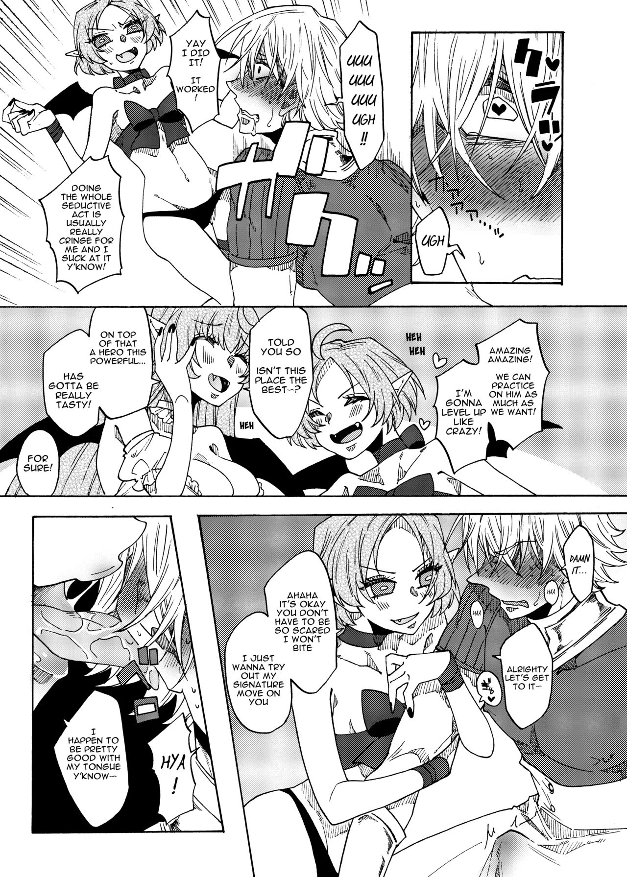 Saikyou Yuusha ga Zako Succubus Shimai no Seieki Server ni naru Hanashi! | The Story of the Strongest Hero Becoming a Semen Dispenser for Small-Fry Succubus Sisters! page 10 full