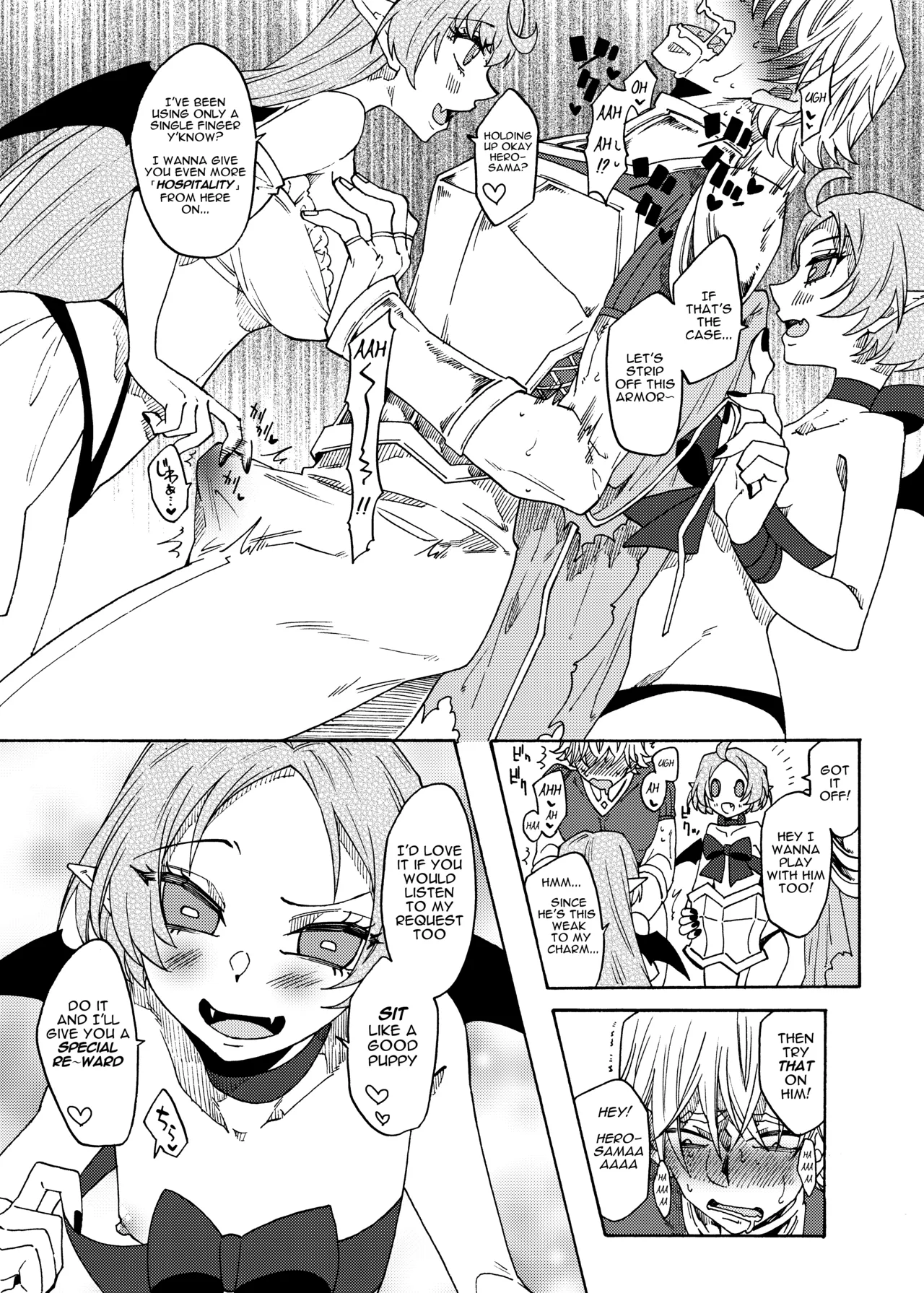 Saikyou Yuusha ga Zako Succubus Shimai no Seieki Server ni naru Hanashi! | The Story of the Strongest Hero Becoming a Semen Dispenser for Small-Fry Succubus Sisters! page 9 full