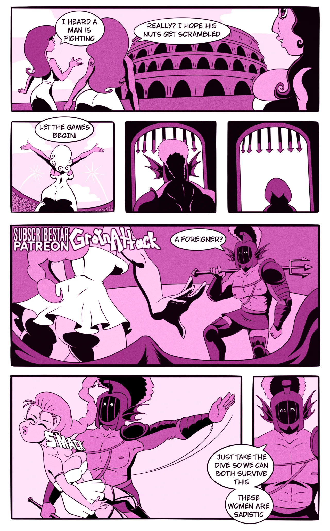 Ballbusting Bimbo Gladiatrix page 3 full