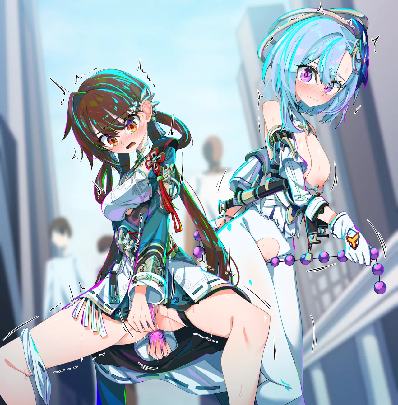【Skeb絵】強制街中オナ page 2 full