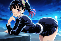 Kanao Tsuyuri From Kimetsu No Yaiba - Tentacles Opening