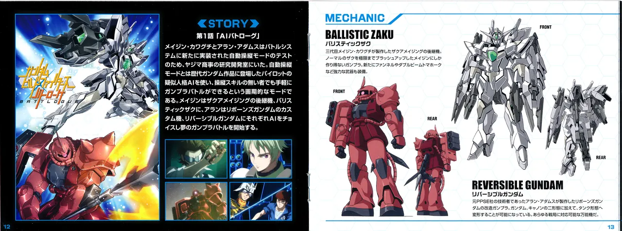 Gundam Build Fighters Special Build Disc Liner Notes page 7 full