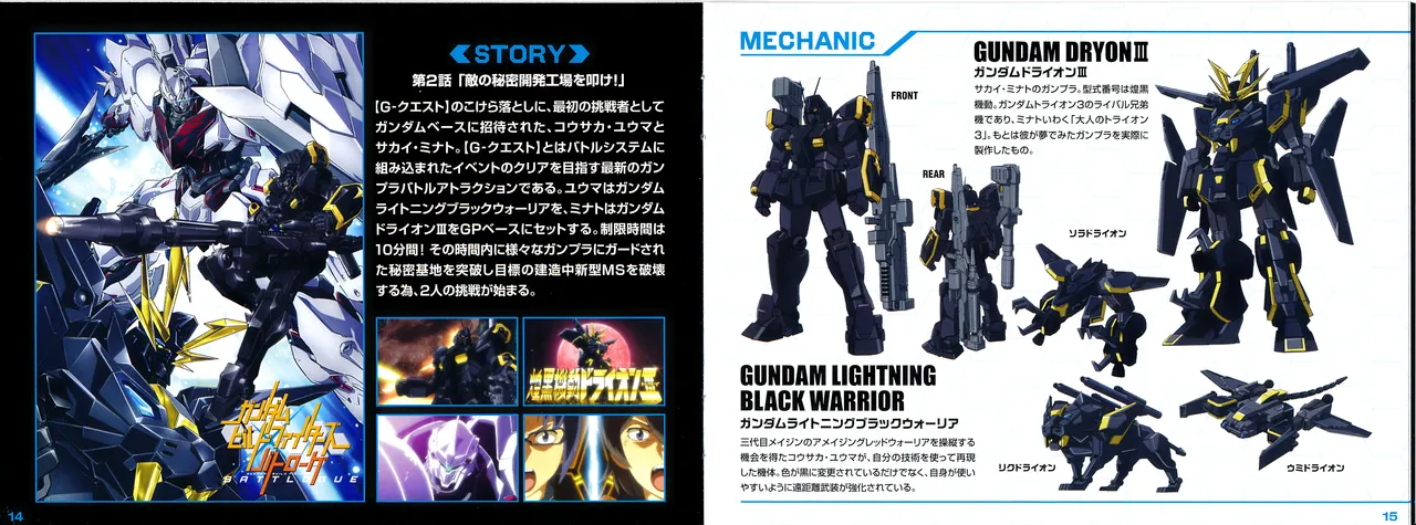 Gundam Build Fighters Special Build Disc Liner Notes page 8 full
