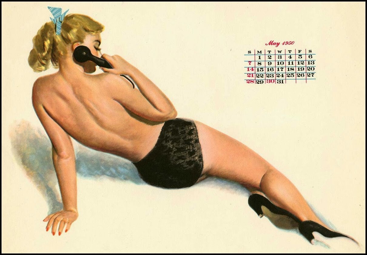 Al Moore - 1950 Esquire Girl Calendar page 5 full