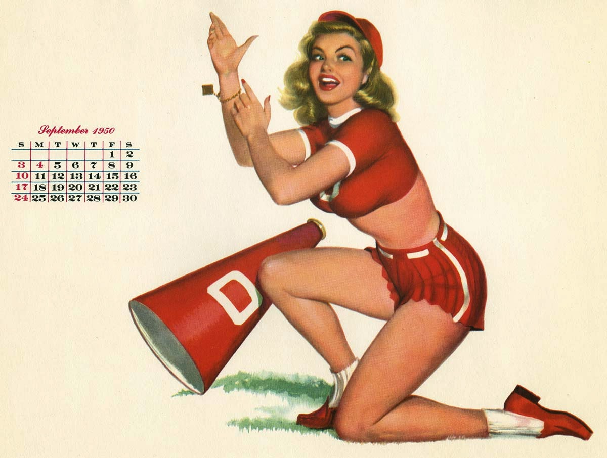 Al Moore - 1950 Esquire Girl Calendar page 9 full
