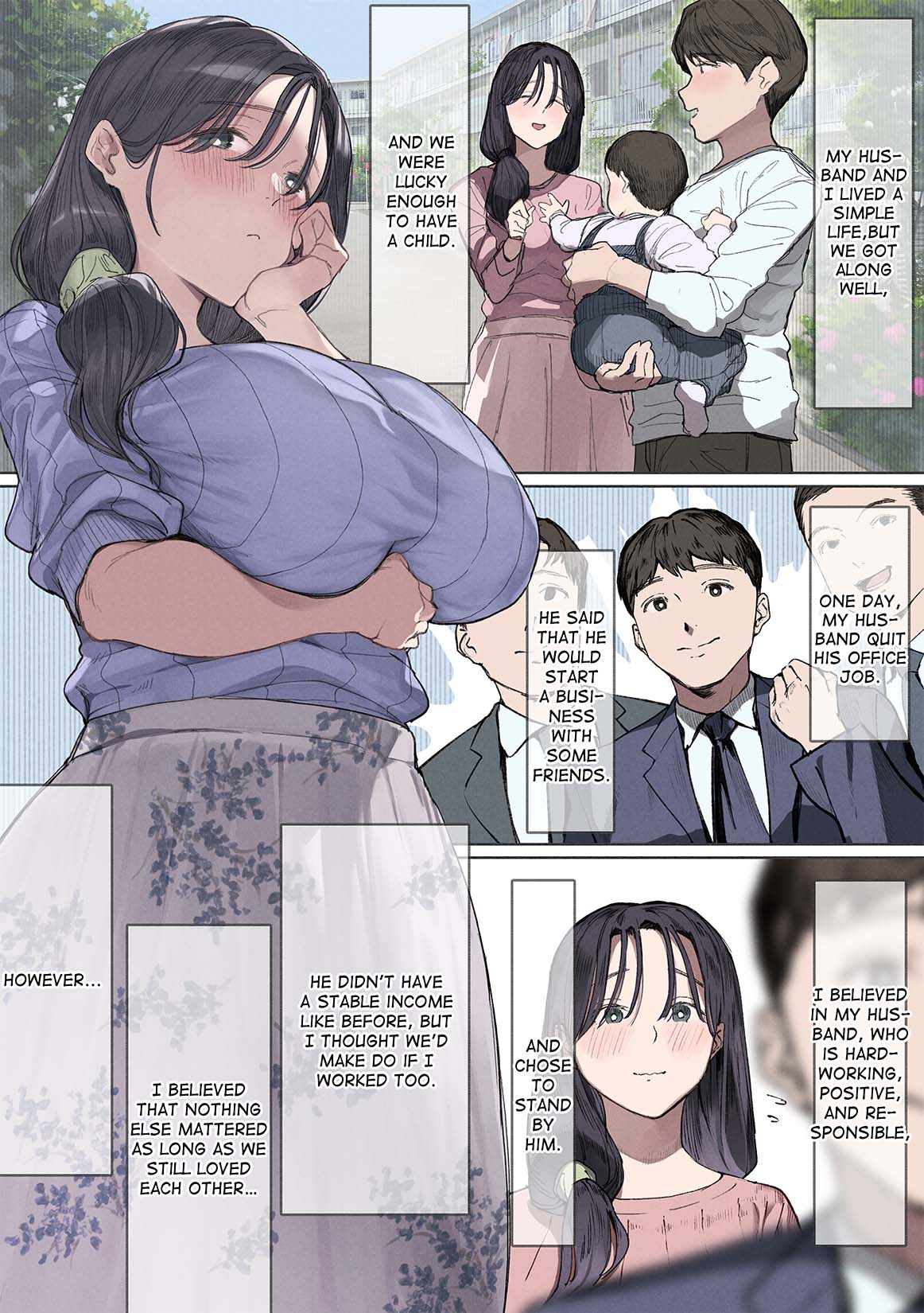 Kongetsu no Yachin ga Haraemasen.  Danna ni Naisho de Ooya-san no Aijin ni Narimashita. | I Can't Pay Rent This Month.  I Became My Landlord's Mistress Behind My Husband's Back. page 3 full