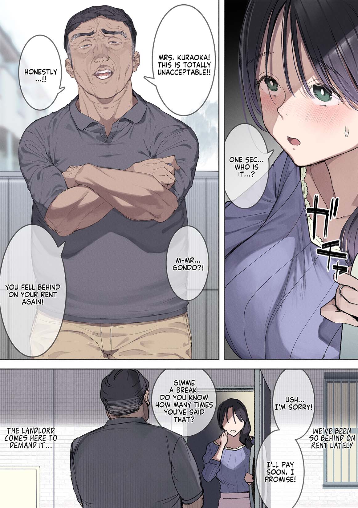 Kongetsu no Yachin ga Haraemasen.  Danna ni Naisho de Ooya-san no Aijin ni Narimashita. | I Can't Pay Rent This Month.  I Became My Landlord's Mistress Behind My Husband's Back. page 5 full