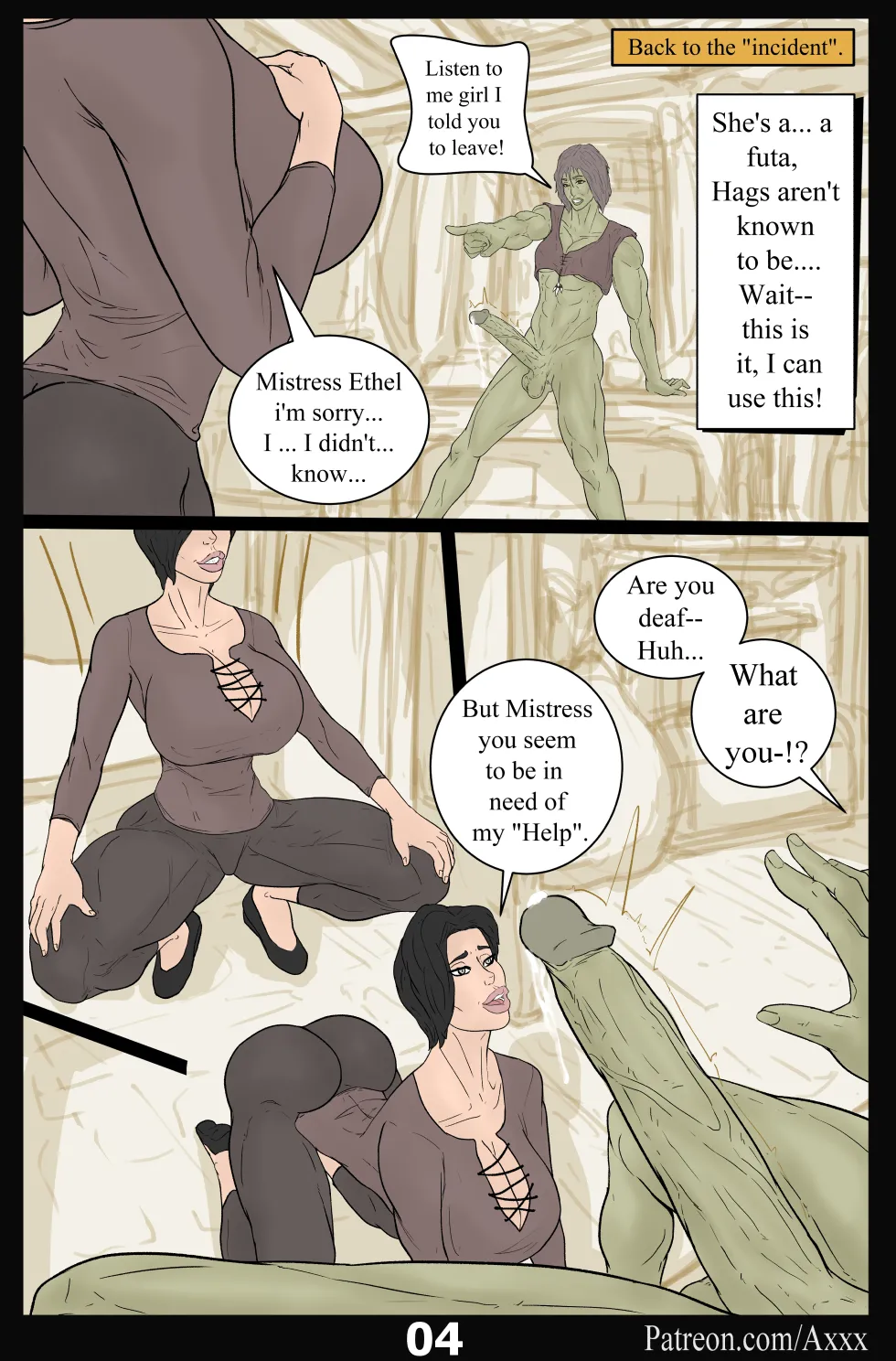 Futa Love: Hag's Witch! page 4 full