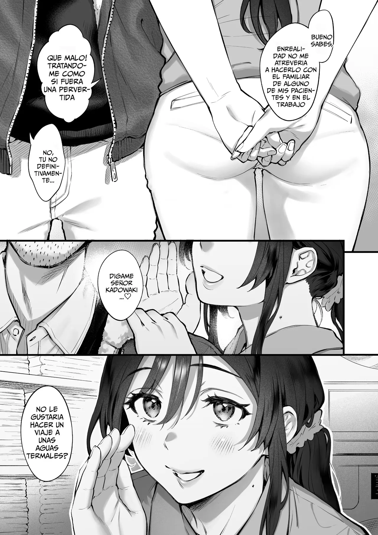 Shikatte Yurushite Atama o Nadete ~Bakunyuu Seiso na Kaigoshi ga Oji-san Daisuki na Riyuu~ - Scold her, forgive her, pat her on the head. page 8 full