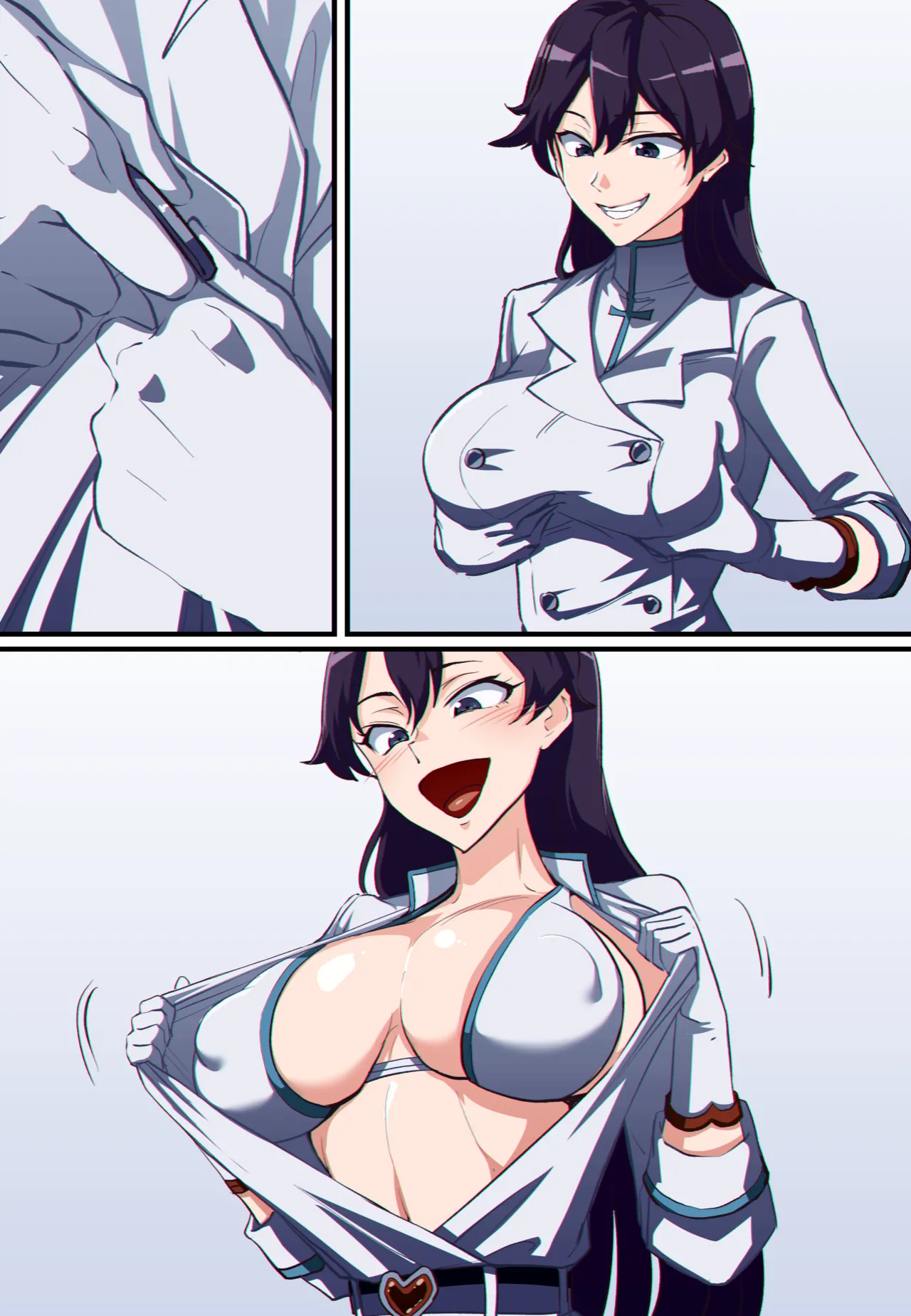 BLEACH Bambietta ＆ Inoue Orihime Possession | 全彩无声漫画 境·界 憑依 邦比爱塔 ＆ 井上织姬 page 7 full