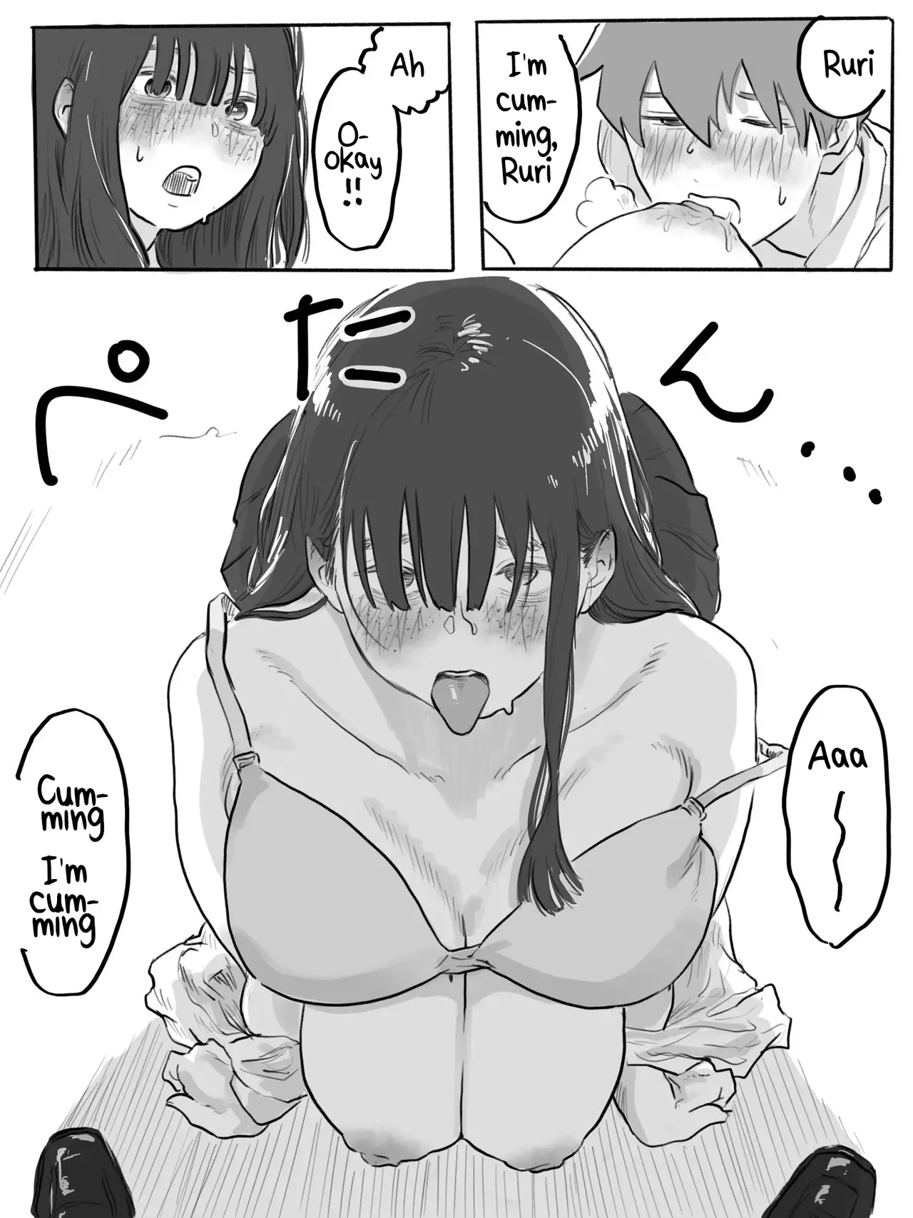 The Clumsy Nemophila 2: A Story of a Shy, Busty Girl Having Intimacy on the School Rooftop page 7 full