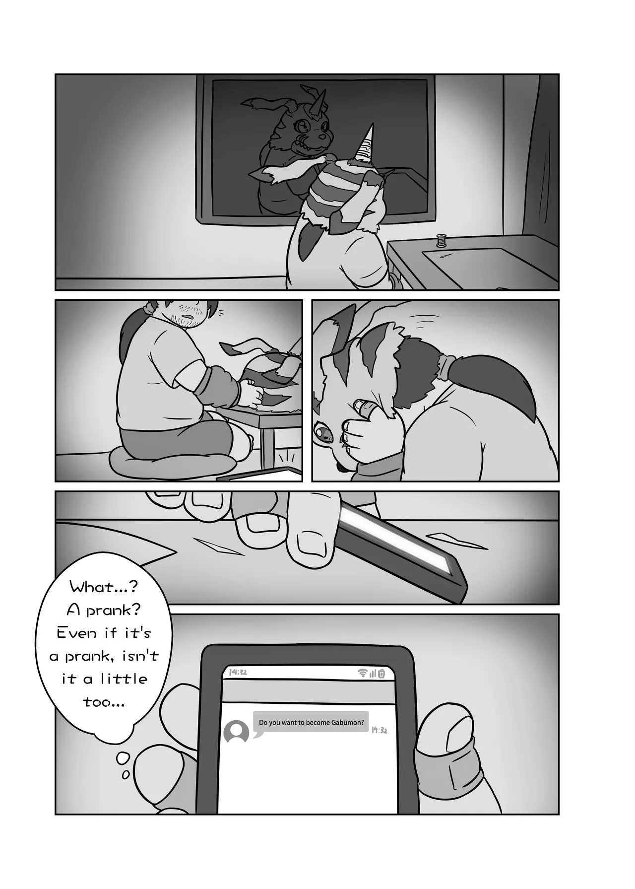 Reincarnated in the Digiworld as Gabumon! 1 page 6 full