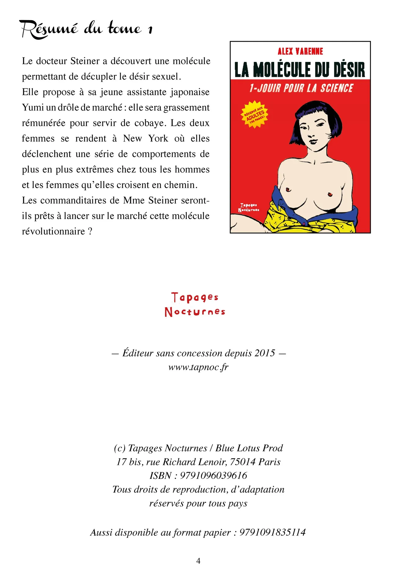 La Molécule du Désir - 2 - Sans Aucune Limite page 4 full