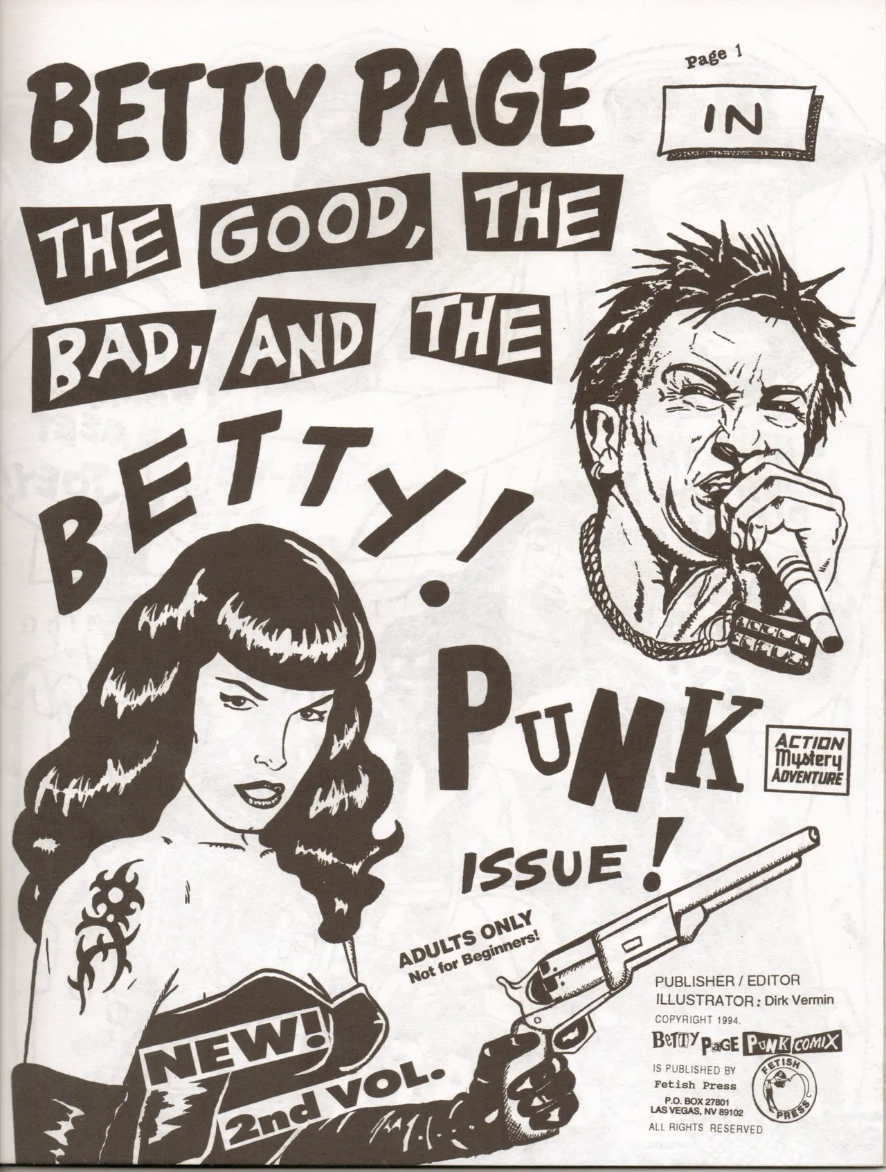 Betty Page Punk Comix #2 page 3 full