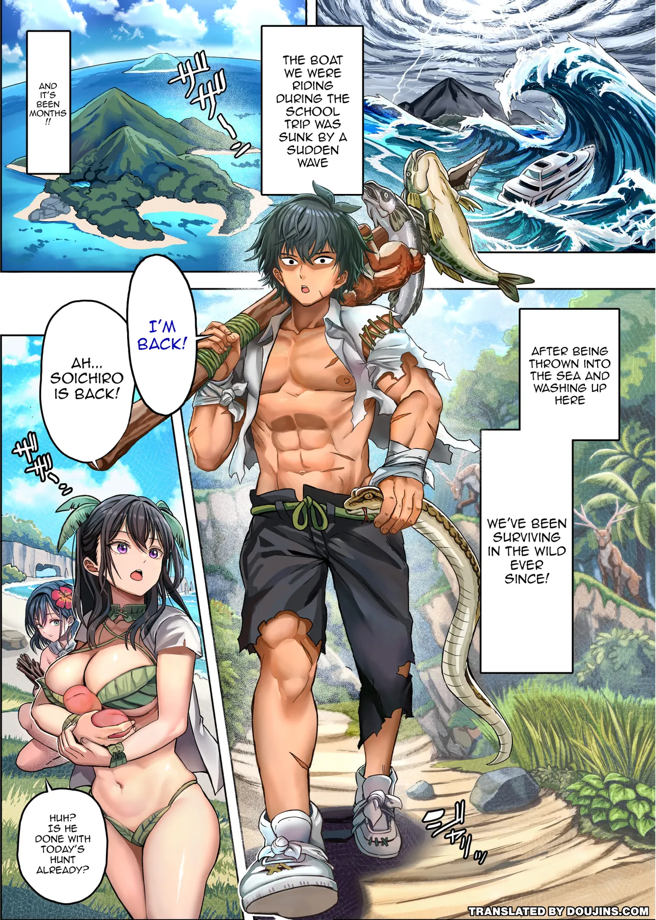Mujintou Sounan Harem | Deserted Island Castaway Harem page 5 full