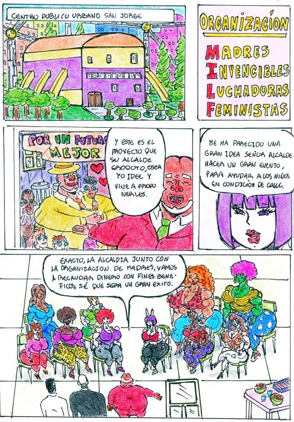 Ruth y Ashley cómic 3 "COMPETENCIA DE MAMIS" page 1 full