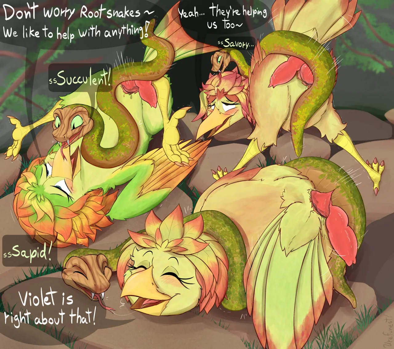 Javan Sisters having Fun with Root Snakes page 2 full