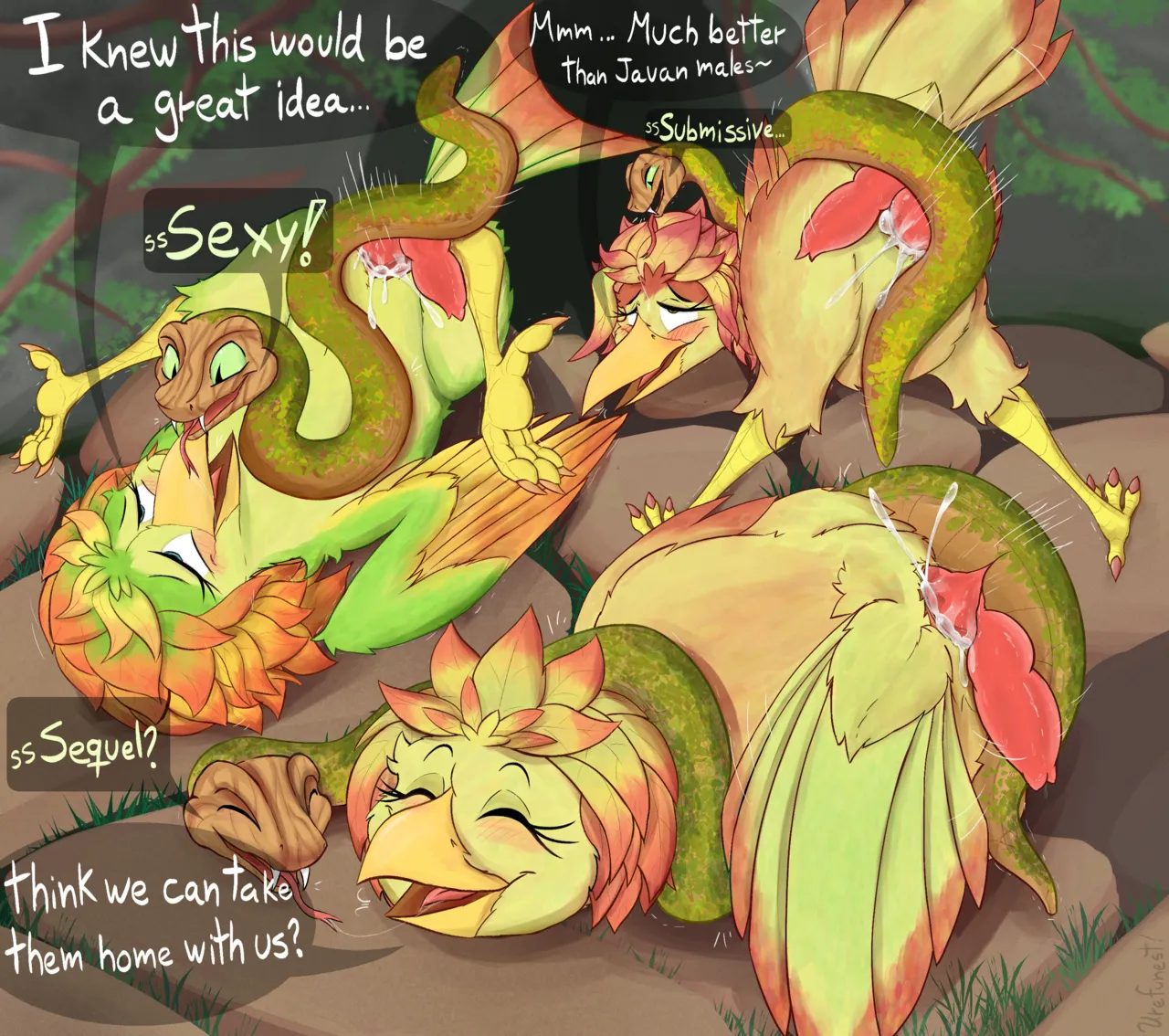 Javan Sisters having Fun with Root Snakes page 3 full
