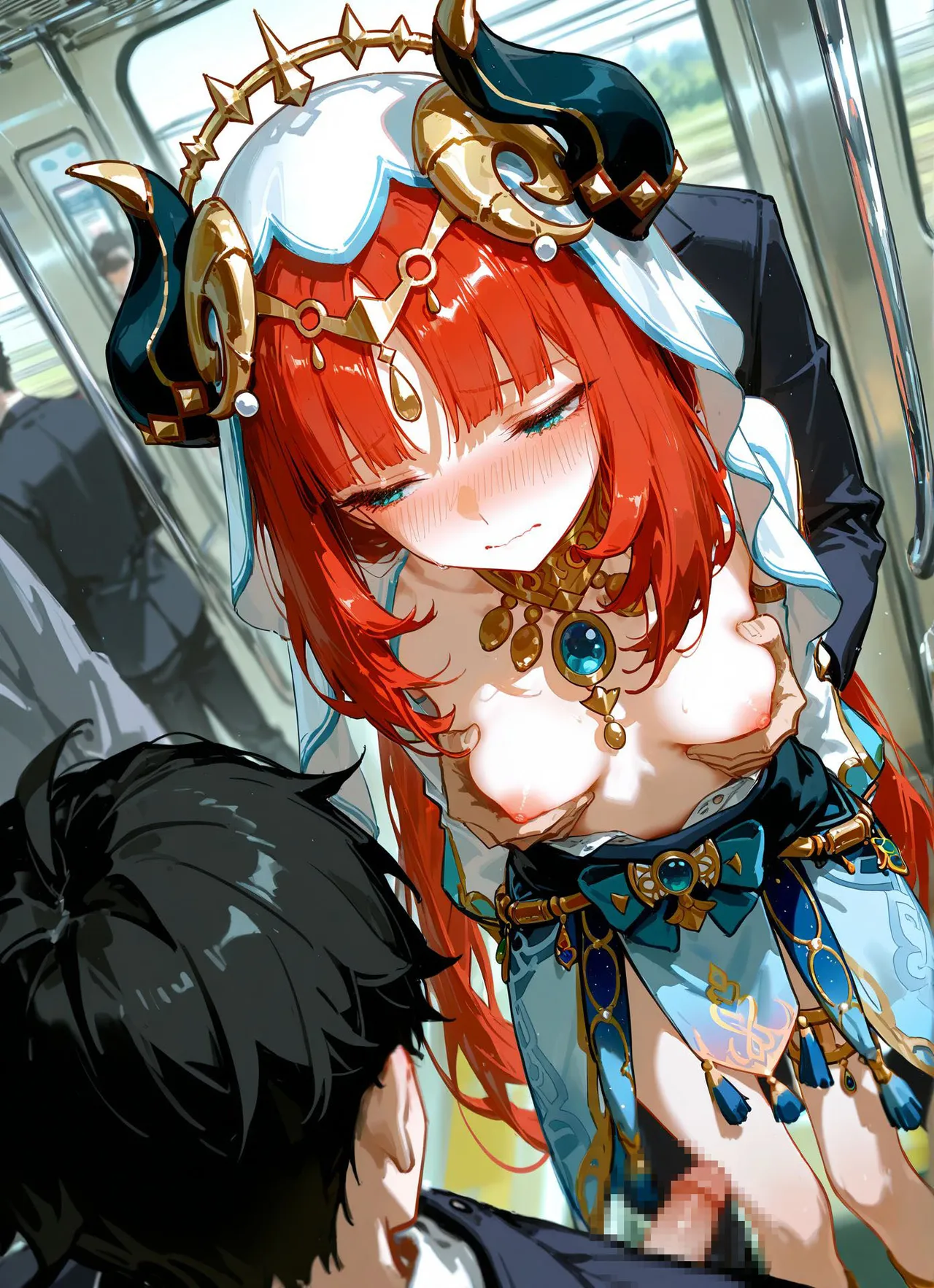 【星柱力】 ニィロウ、電車でセックス page 8 full