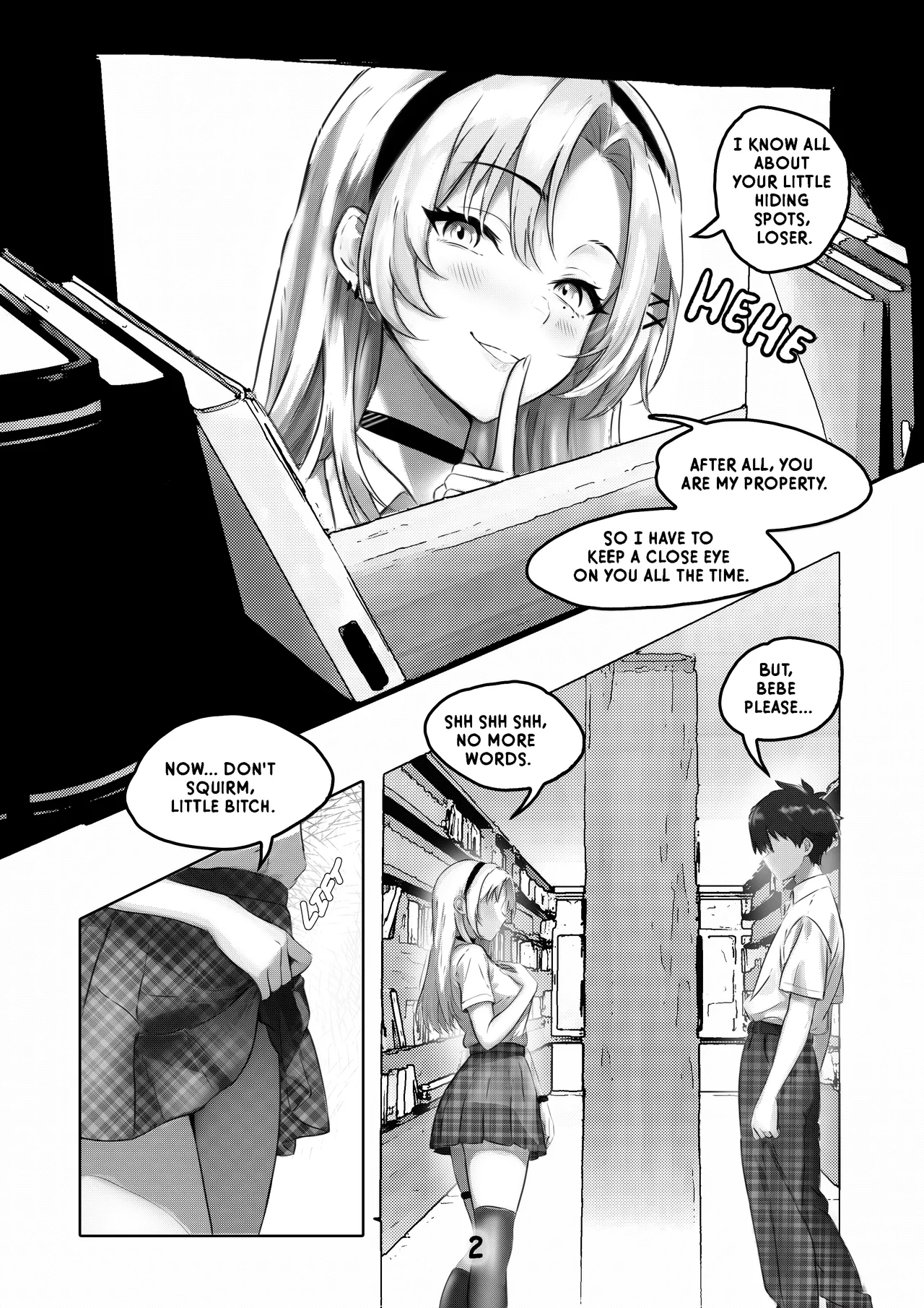 My Sadistic School Bully Sneak Attacked Me in the Library page 2 full