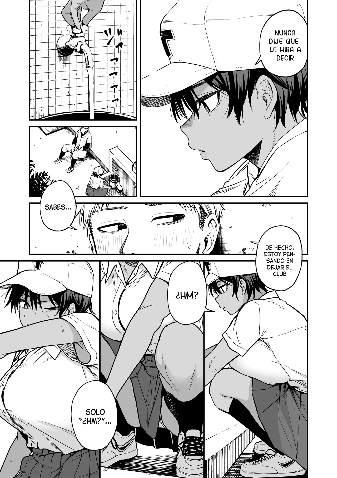 Kasshoku Buaisou Yakyuu-bu Manager no Yowami Nigitta | Encontré la debilidad de la malhumorada mánager morena del equipo de béisbol page 4 full