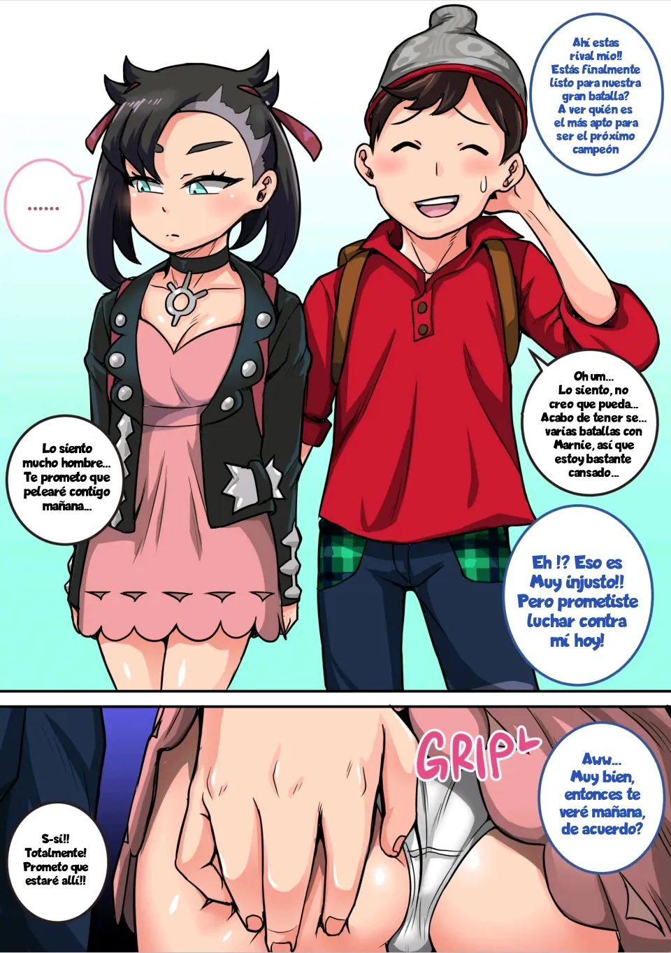 Pokémon Sword Shield Victor x Marnie page 1 full