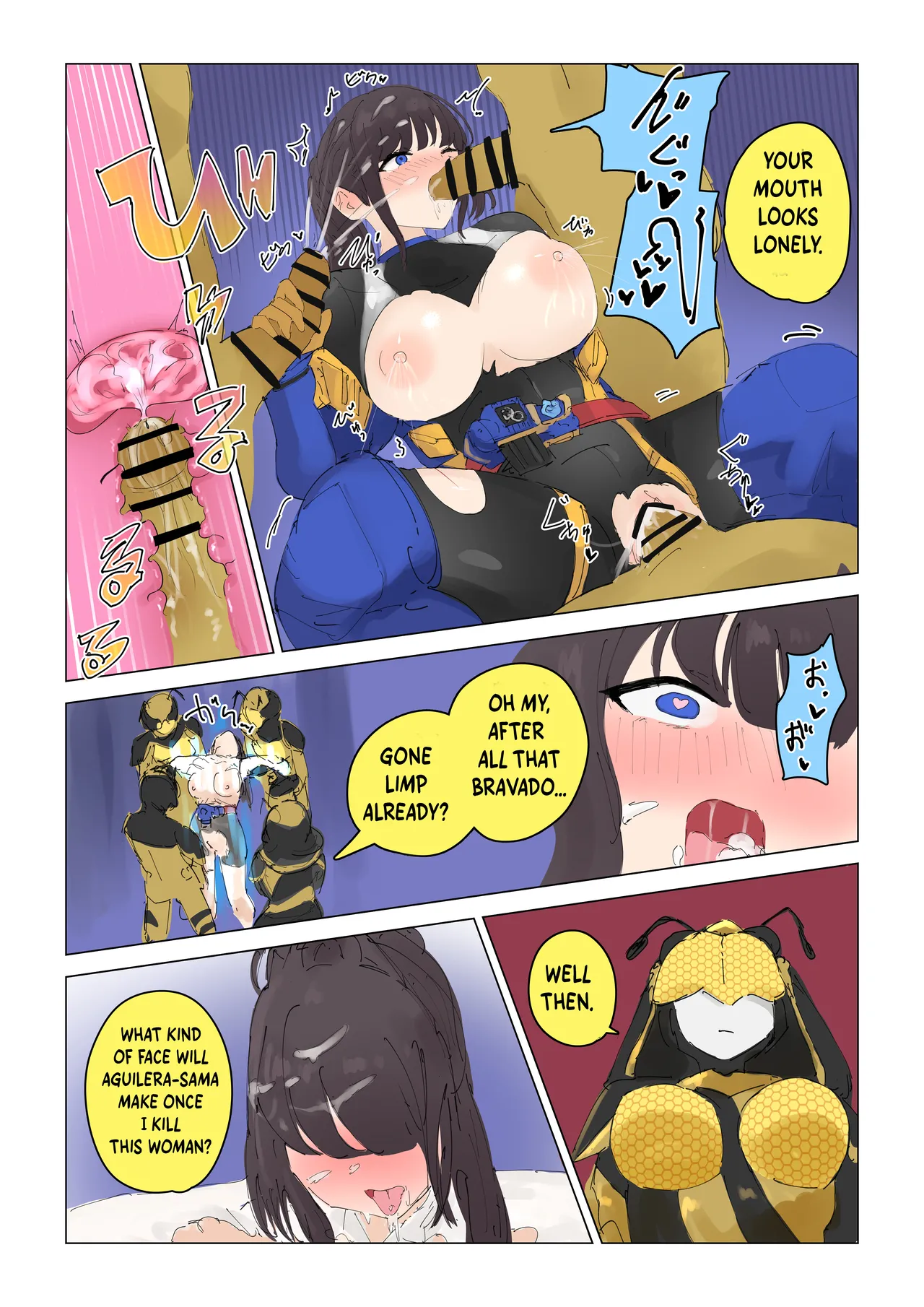 Joōbachi no Shokuzai ~ Henshin Heroine Haiboku ~ | The Atonement of Queen Bee ~ Henshin Heroine's Complete Defeat ~ page 7 full