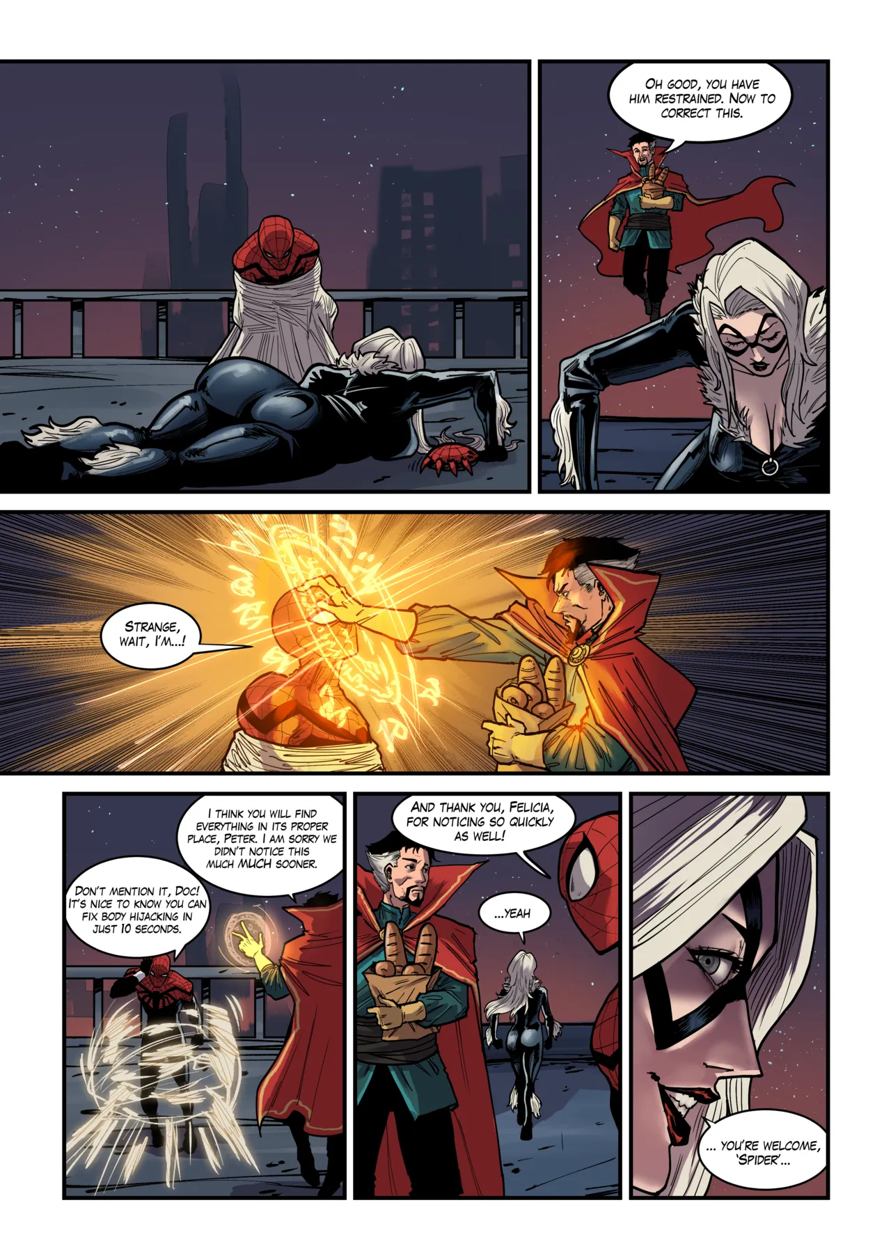 Black Cat - Superior Spider Man Birth Of Octo-Pussy - Technology Swap- Possession Hub page 6 full