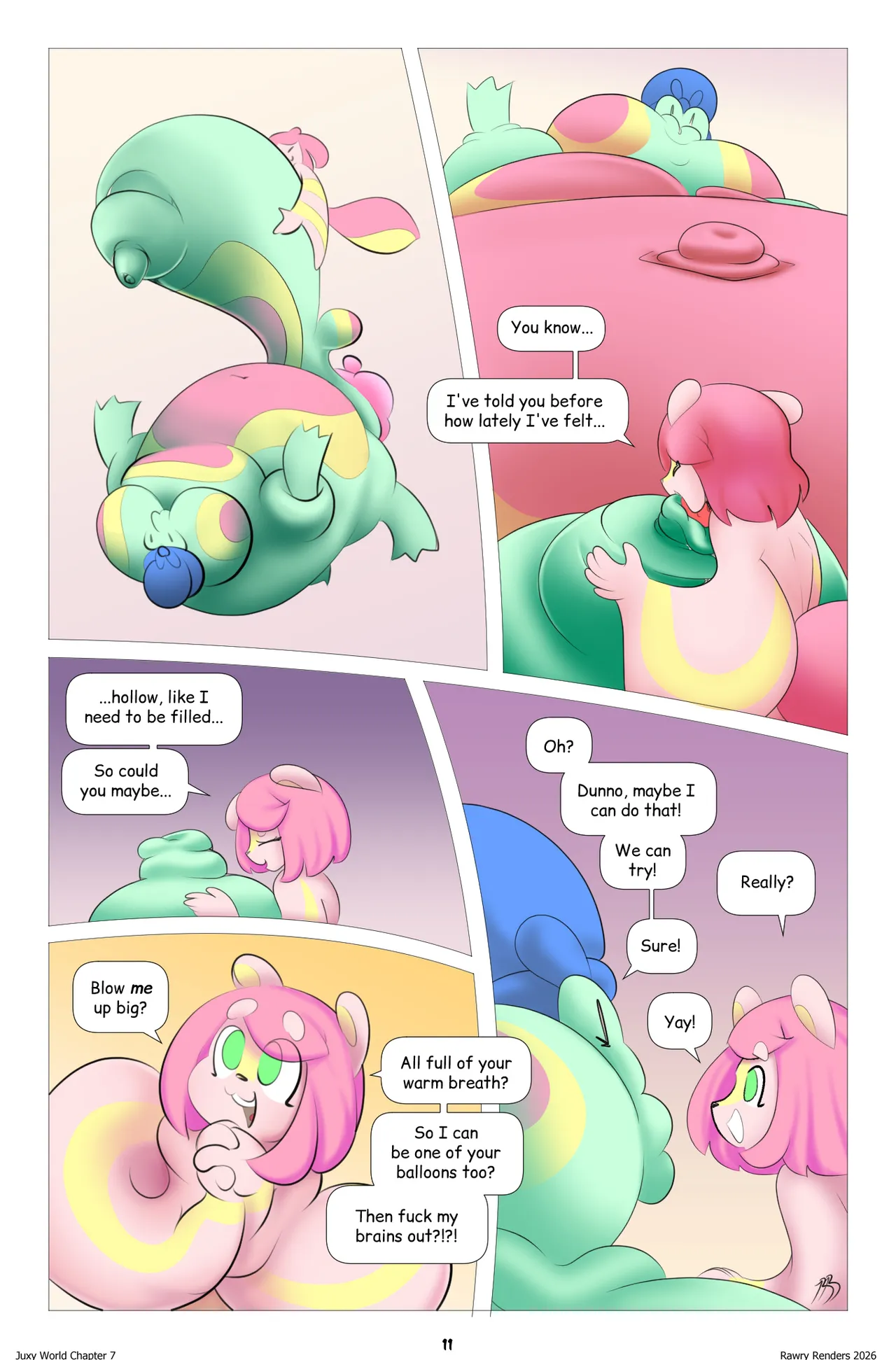 Juxy World: Chapter 7 - Balloons and Memories! page 10 full