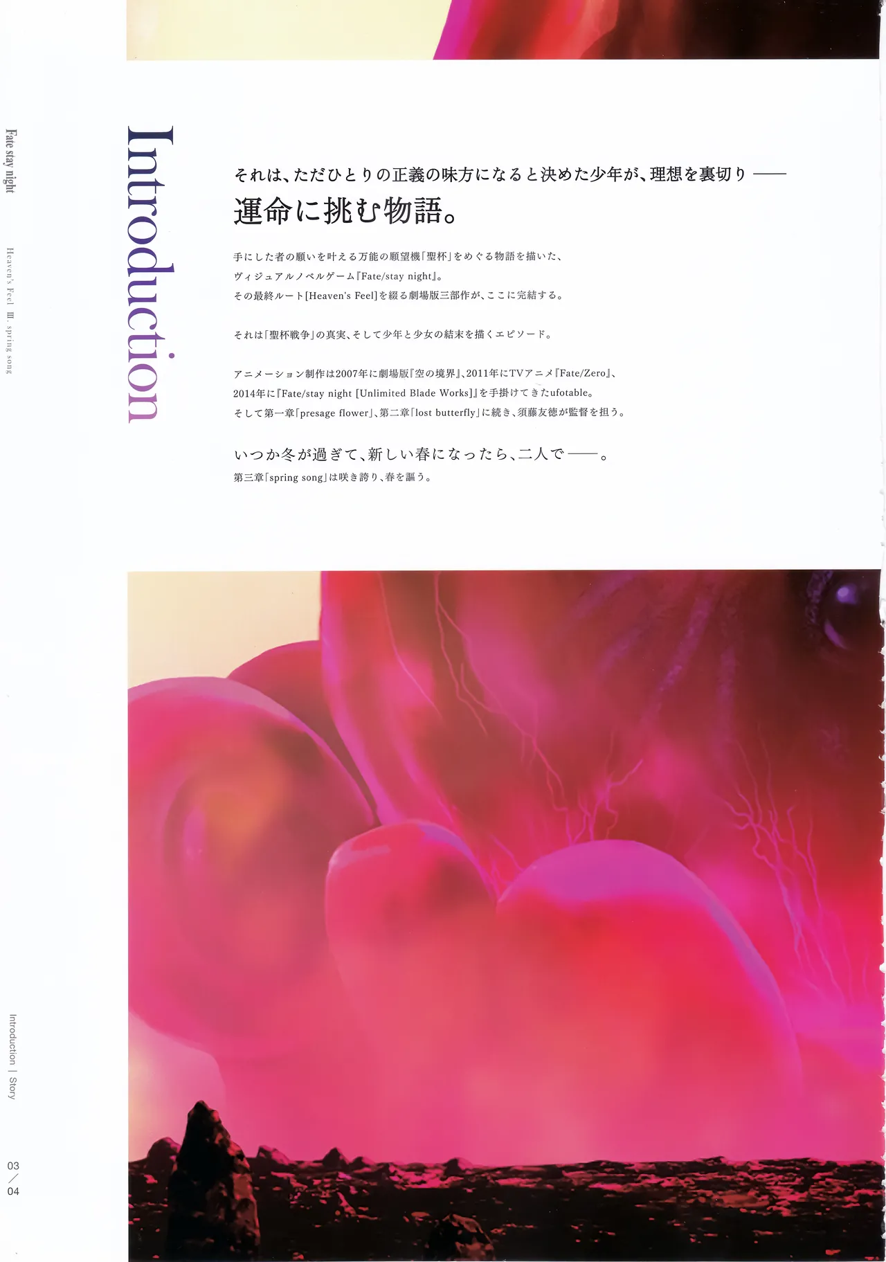 Fate stay night Heaven Feel spring song movie pamphlet page 4 full